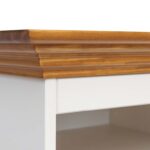 Duża biała szafka RTV vintage INGRID