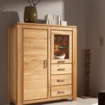 Dębowa szafka niska Akita