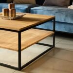 Stolik Industrialny 80x80 Metalowo-Drewniany – Metron