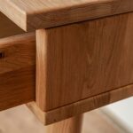 Biurko toaletka z litego drewna Lina