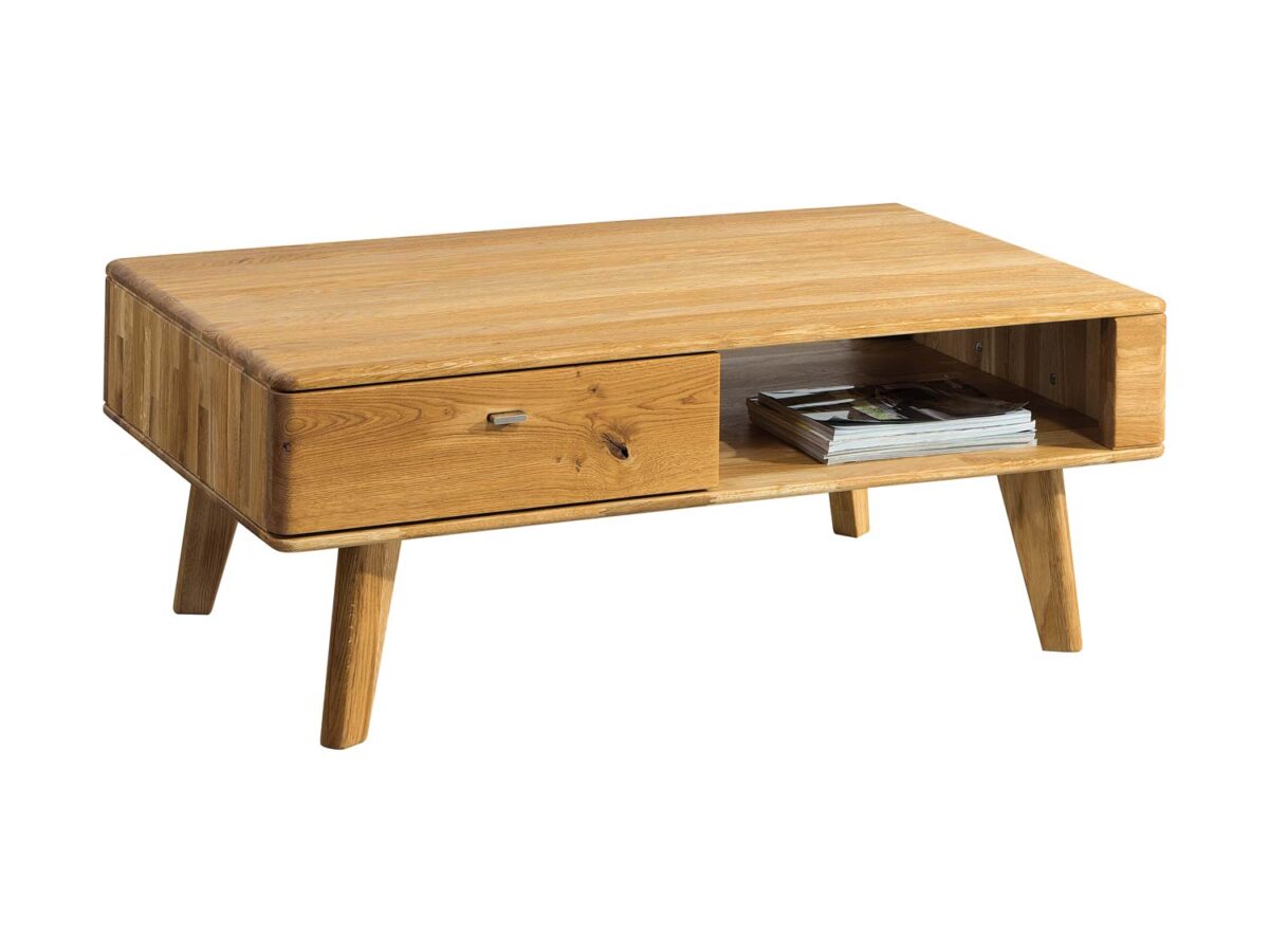 Drewniana ława z szufladą Maseri