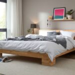 Łóżko Bukowe w Nowoczesnym Stylu Mara