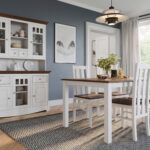 Drewniane białe krzesło do kuchni INGRID