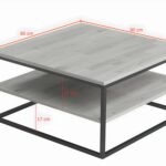 Stolik Industrialny 80x80 Metalowo-Drewniany – Metron