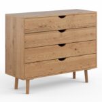 Dębowa Komoda z Szufladami Lina