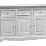 Biała klasyczna komoda drewniana INGRID