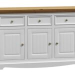 Biała klasyczna komoda drewniana INGRID