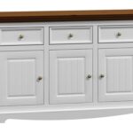 Biała klasyczna komoda drewniana INGRID