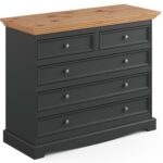 Drewniana komoda z szufladami INGRID