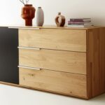 Drewniana komoda z litego drewna Eleana 1T3L