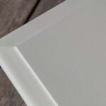 Drewniana biała ława INGRID