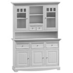 Biała nadstawka do kredensu INGRID