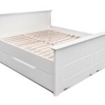 Białe łóżko INGRID