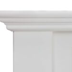 Białe drewniane łóżko dwuosobowe INGRID