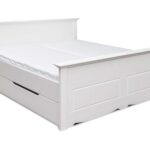 Białe łóżko INGRID