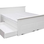 Białe łóżko INGRID