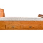 Łóżko białe dwuosobowe w stylu klasycznym ANADI