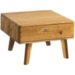 Mała drewniana ława z szufladą Maseri