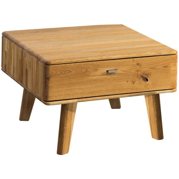 Mała drewniana ława z szufladą Maseri