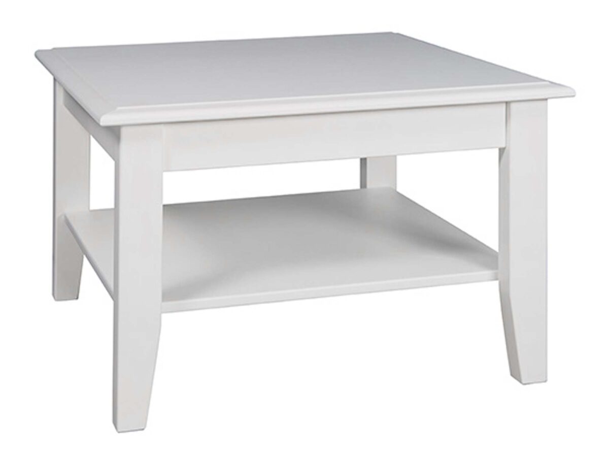 Drewniana biała ława INGRID