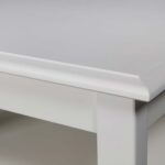 Drewniana biała ława INGRID