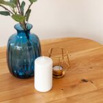 Owalny stolik kawowy z drewna Basic