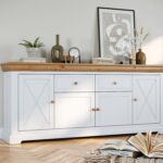 Komoda Klasyczna Lite Drewno Biel Natura Classica