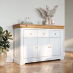 Komoda Lite Drewno Biel Klasyczna Natura Classica