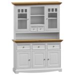 Biała nadstawka do kredensu INGRID