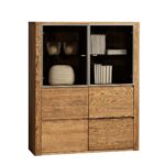 Witryna dębowa na szkło Minos