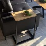 Stolik Pomocniczy Regulowany Drewniano-Metalowy – Metron