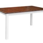 Stół rozkładany biały z drewna litego INGRID