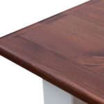 Białe krzesło z litego drewna INGRID