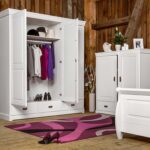 Szafa biała z lustrem trzydrzwiowa ANADI