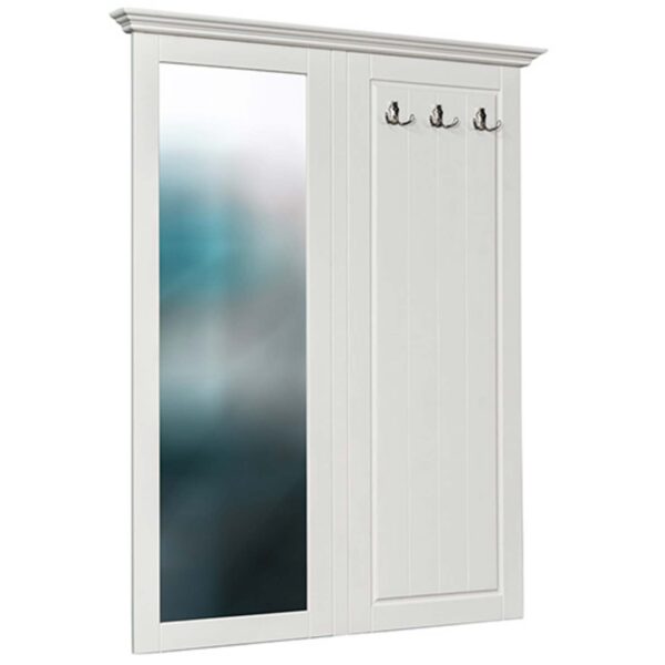 Panel z wieszakami i lustrem do przedpokoju INGRID