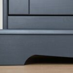 Duża biała szafka RTV vintage INGRID