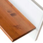 Klasyczna biała półka drewniana ANADI