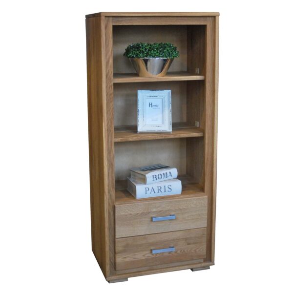 Niski Regał Słupek Dębowy ALAMOS