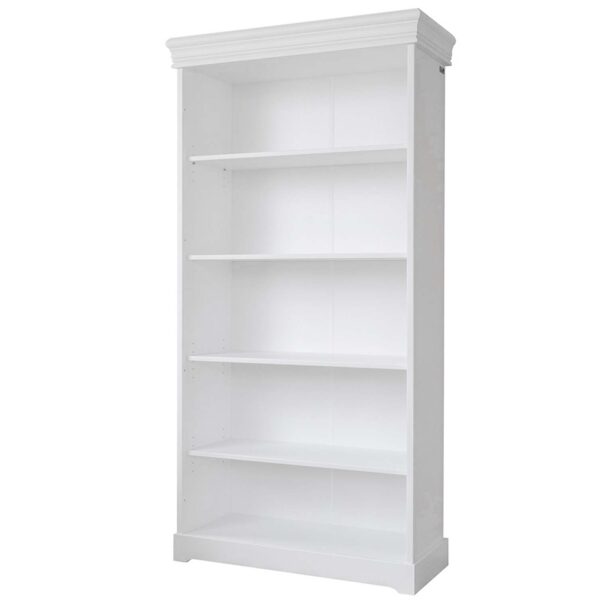 Biały regał biblioteczka sosnowa ANADI