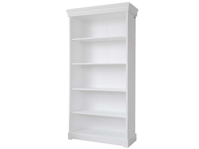 Biały regał biblioteczka sosnowa ANADI