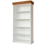 Biały regał biblioteczka sosnowa ANADI