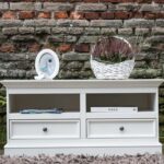 Klasyczna biała szafka RTV INGRID