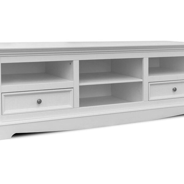 Duża biała szafka RTV vintage INGRID