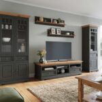 Duża biała szafka RTV vintage INGRID