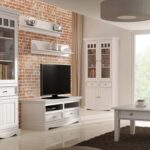 Klasyczna biała szafka RTV INGRID