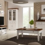 Klasyczna biała szafka RTV INGRID