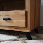 Mała Szafka RTV na Nóżkach Dąb ALAMOS LOFT