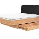 Łóżko Dębowe do Nowoczesnych Wnętrz Lelina L