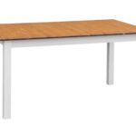 Stół rozkładany biały z drewna litego INGRID