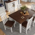 Drewniane białe krzesło do kuchni INGRID